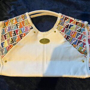 Designer inspired colorful bag